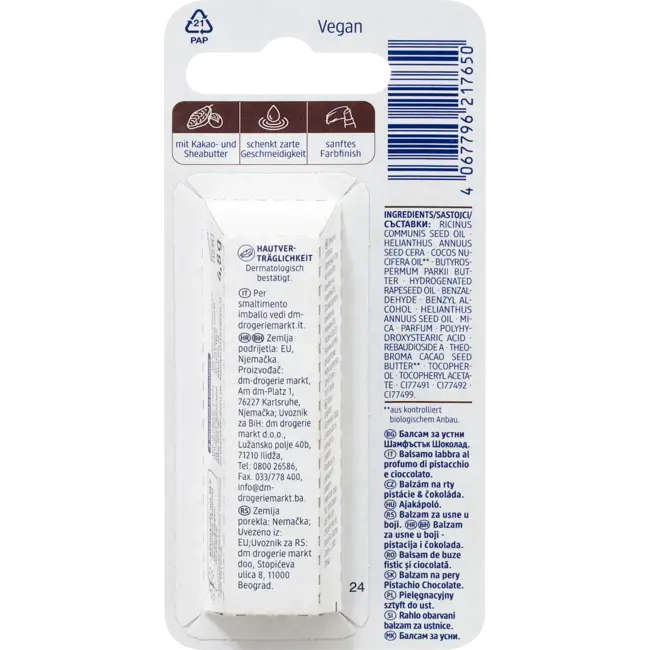 Balea Lippenbalsem Pistache Chocolade 4.8 g