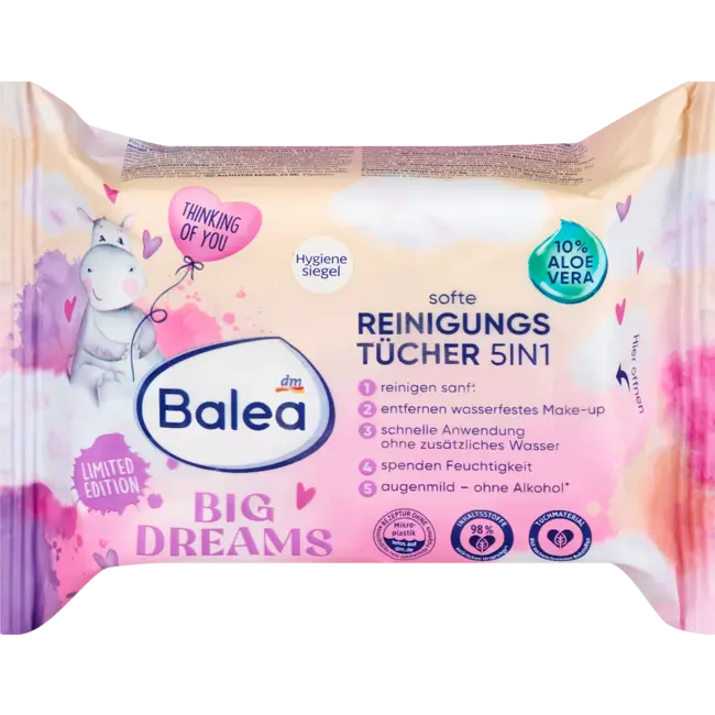 Balea Gezichtsreinigingsdoekjes Big Dreams 25.0 St