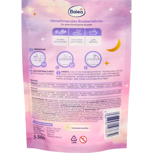 Balea Badtoevoeging "badwolken" 5.0 St