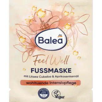 Balea Balea Voetmasker Feel Well Litsea Cubeba & Abrikozen