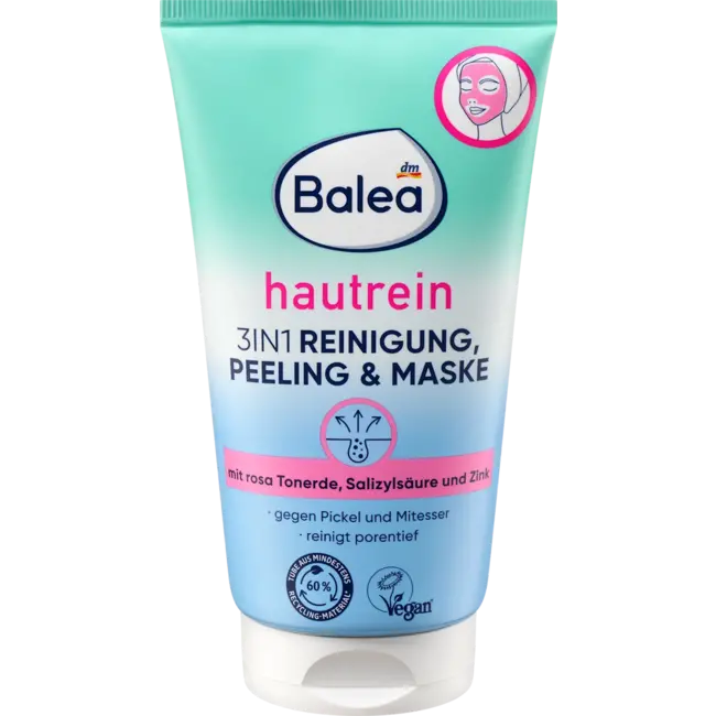 Balea 3-in-1 Reiniging, Peeling & Masker Huidzuiver 150.0 ml