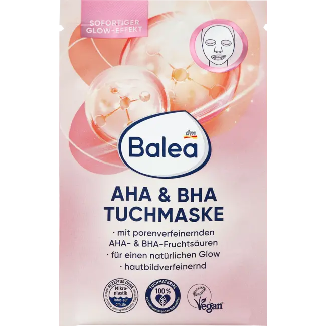 Balea Sheetmask AHA & BHA 1.0 St