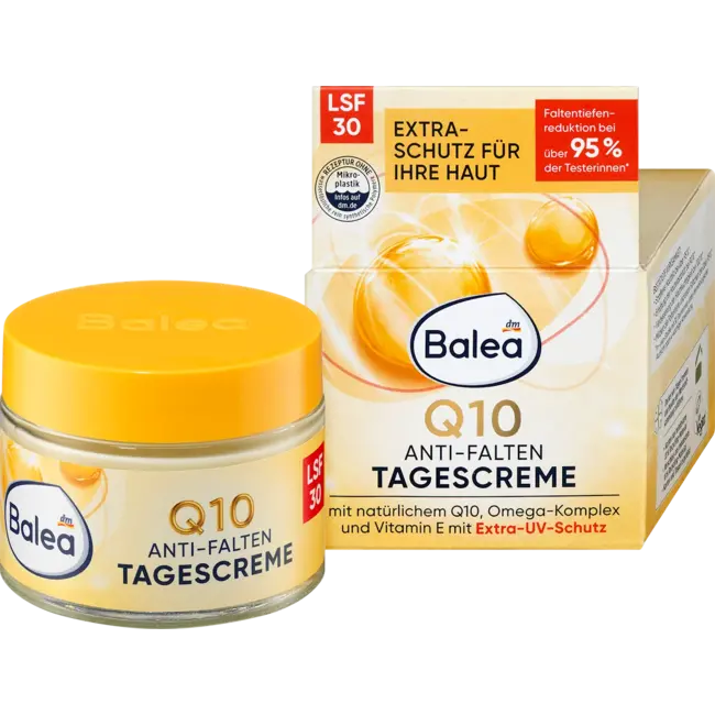 Balea Gezichtscrème Q10 Antirimpel Beschermende Dagcrème LSF30 50.0 ml