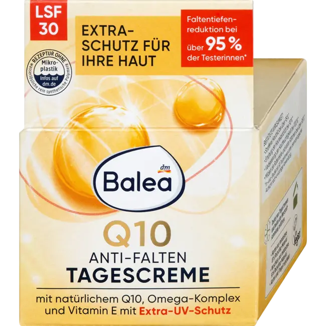 Balea Gezichtscrème Q10 Antirimpel Beschermende Dagcrème LSF30 50.0 ml