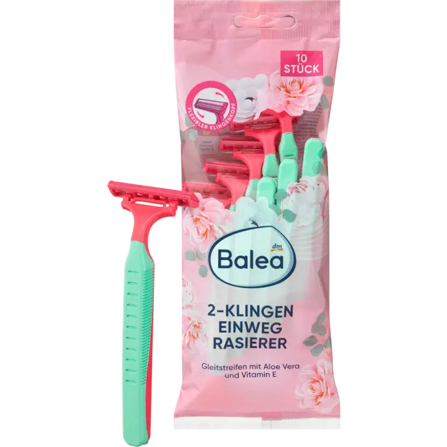 Balea Wegwerpscheermesjes 2-mesjes 10st