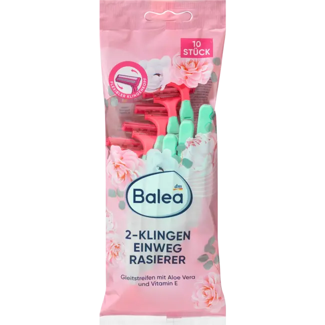 Balea Wegwerpscheermesjes 2-mesjes 10st