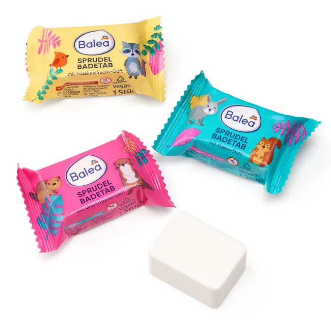 Balea Bruisbad Blokje Blauw, Roze of Geel 18.0 g