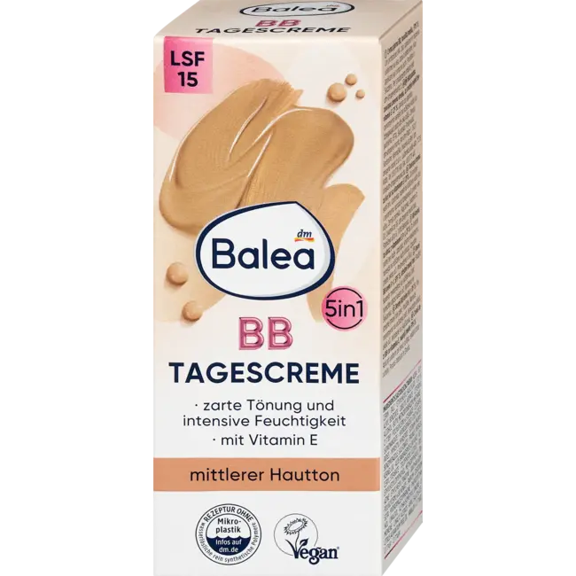 Balea BB Crème Medium Huidskleur SPF 15 50.0 ml
