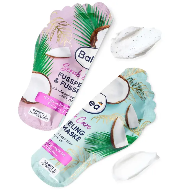 Balea Peeling & Voetmaskerset (2x10ml) 20.0 ml
