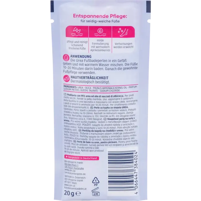 Balea Voetbadparels Zeer Droge Voeten 95% Ureum 20.0 g