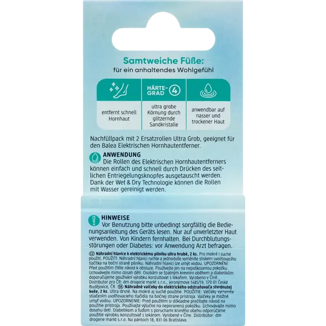 Balea Reserverollen Eeltverwijderaar (niveau 4) Ultra Grof 2.0 St