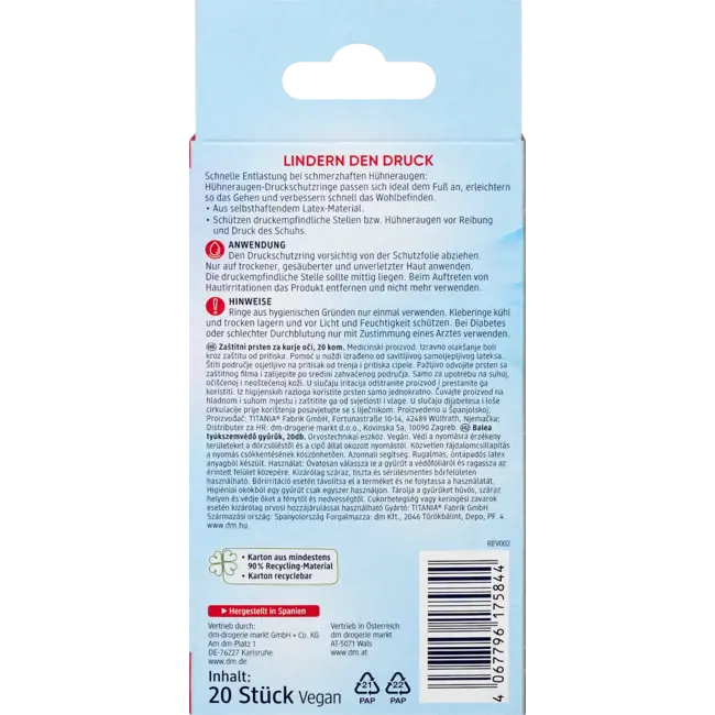 Balea Likdoorns Drukbeschermingsringen 20.0 St