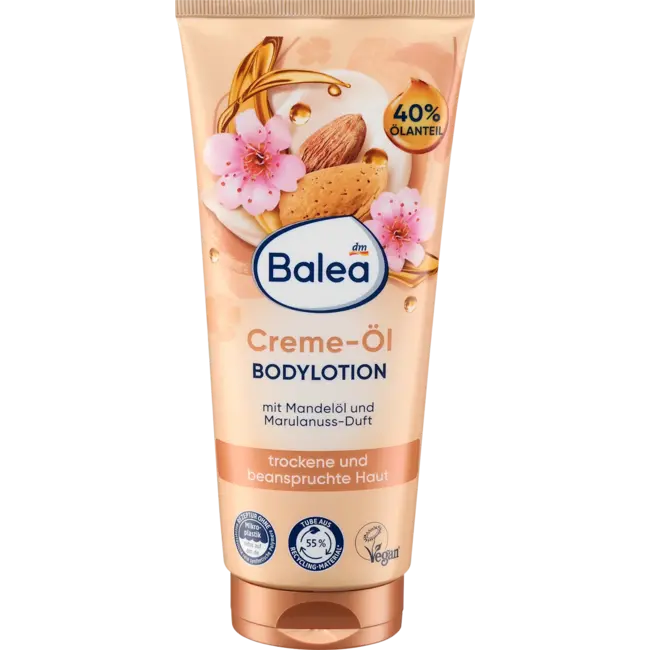 Balea Bodylotion Crème-olie Amandelolie & Marulanoten 200.0 ml