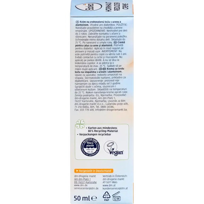 Balea Voetcrème Hoornhuid Verminderend Urea & Allantoïne 50.0 ml