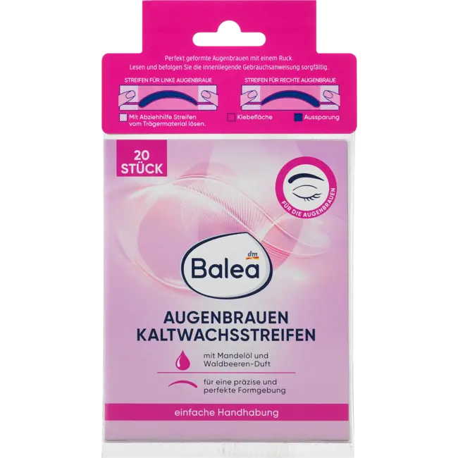 Balea Koude Waxstrips Wenkbrauwen 20.0 St