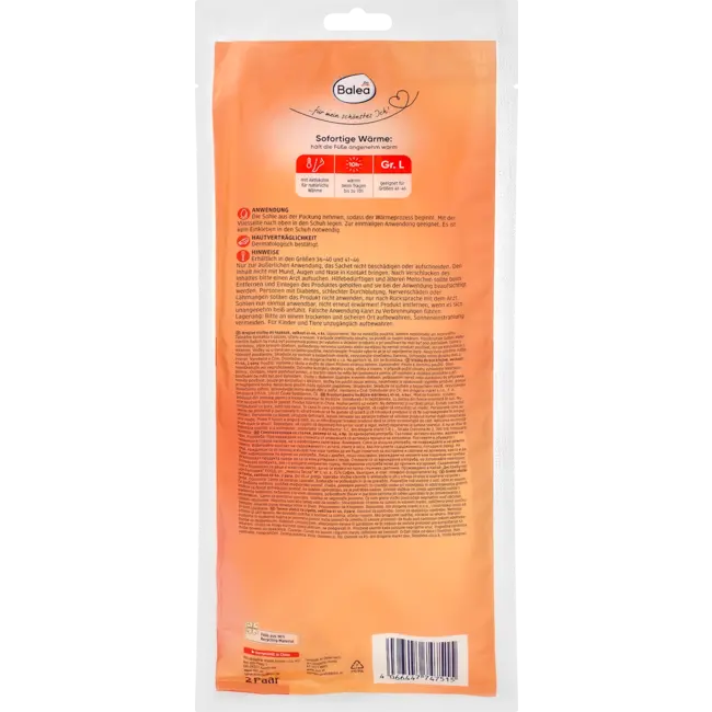 Balea Inlegzolen Warmte Maat 41-46 (2 Paar) 4.0 St