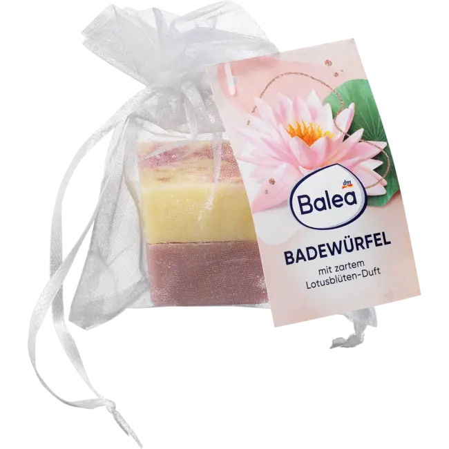 Balea Badblokje Lotusbloem of Bosbes 50.0 g