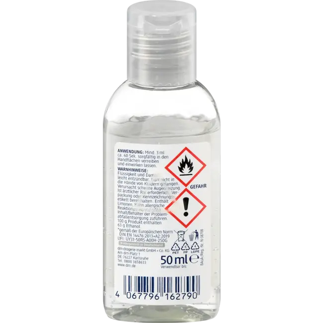 Balea Handhygiëne Gel Reisformaat 50.0 ml