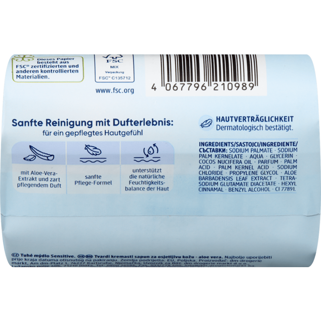 Balea Vaste Crèmezeep Sensitive 150.0 g