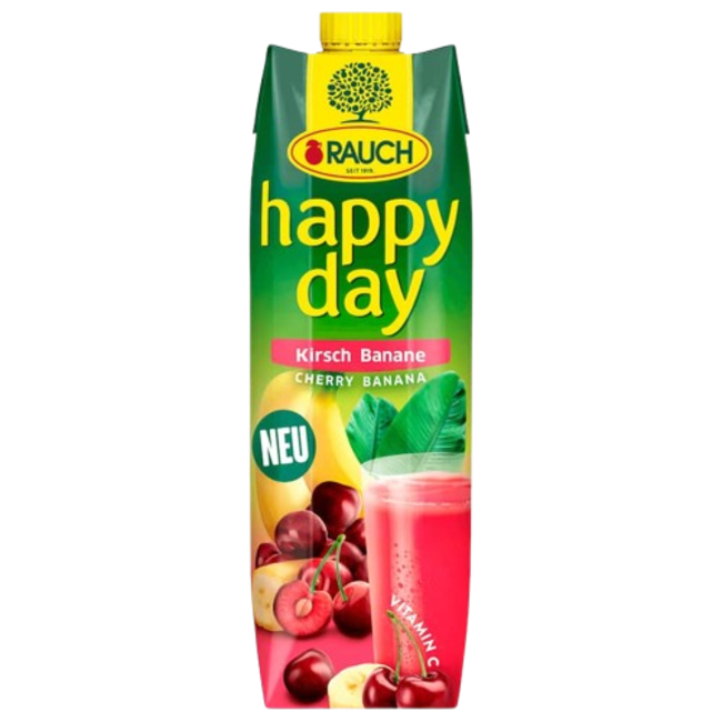 Rauch Happy Day Fruitsap Cherry Banana 1L