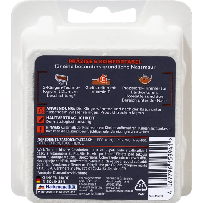 Balea MEN Revolution 5.1 Navulmesjes 8st