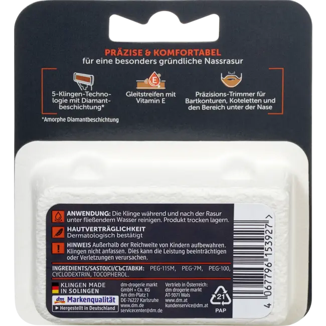 Balea MEN Revolution 5.1 Navulmesjes 4st