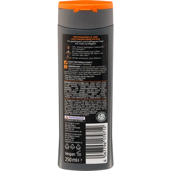 Balea MEN Power Effect Caffeine Shampoo 250 ml