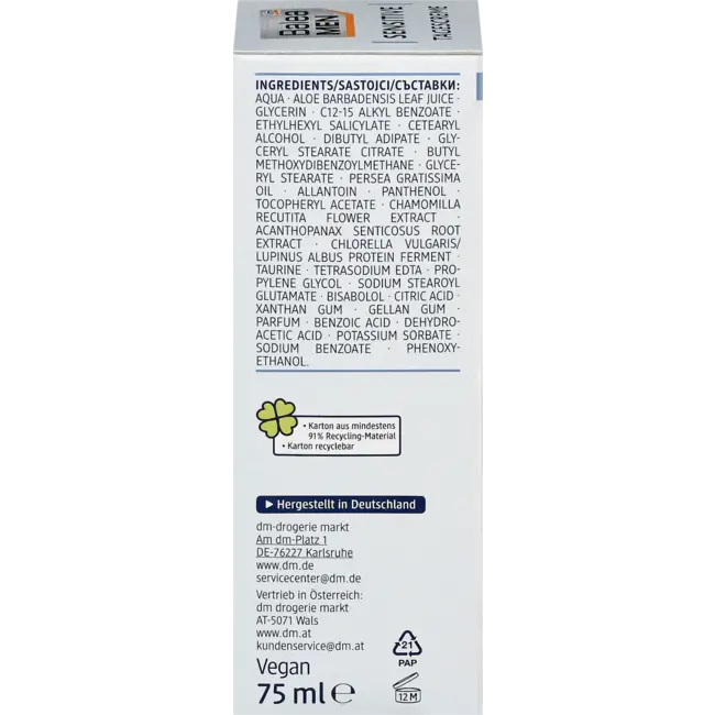 Balea MEN Gezichtscrème Sensitive 75 ml