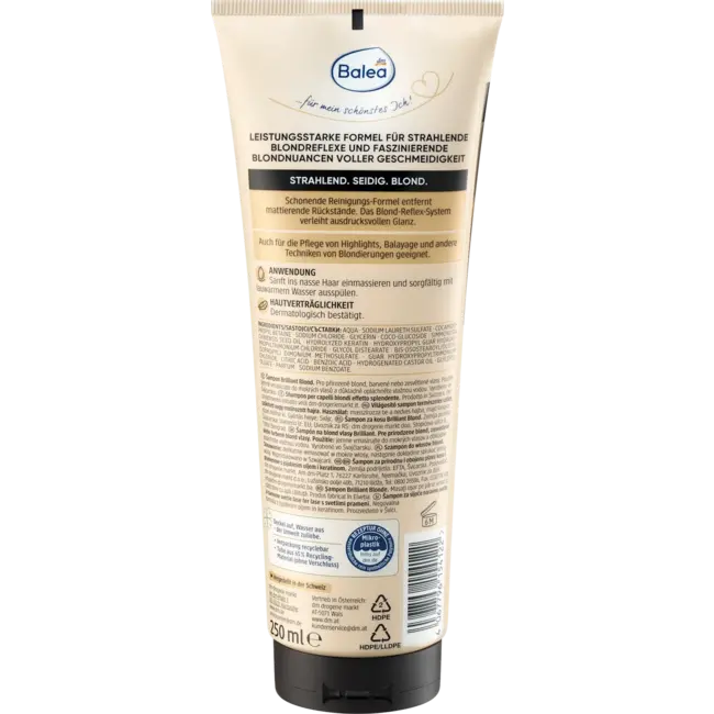 Balea PROFESSIONAL Shampoo Brilliant Blond 250 ml