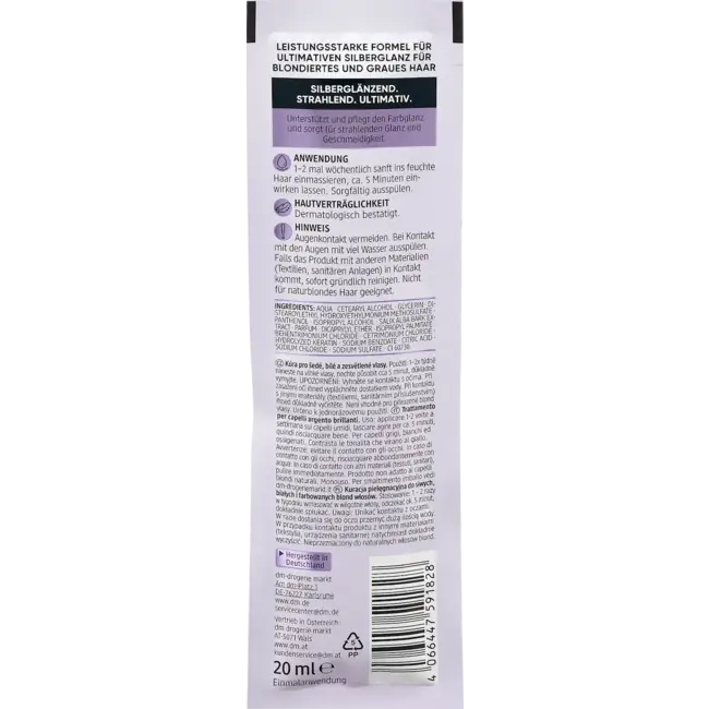 Balea Professional Haarkuur Instant Care Zilverglans 20 ml