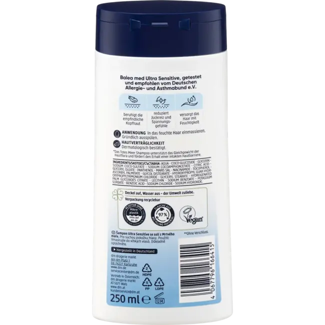 Balea MED Shampoo Dode Zee Ultra Sensitive 250 ml