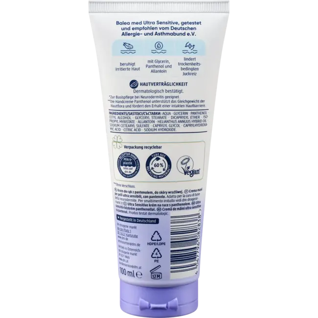 Balea MED Handcreme Ultra Sensitive 100 ml