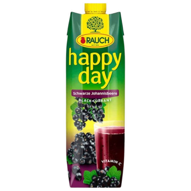 Rauch Happy Day Fruitsap Zwarte Bessen 1L