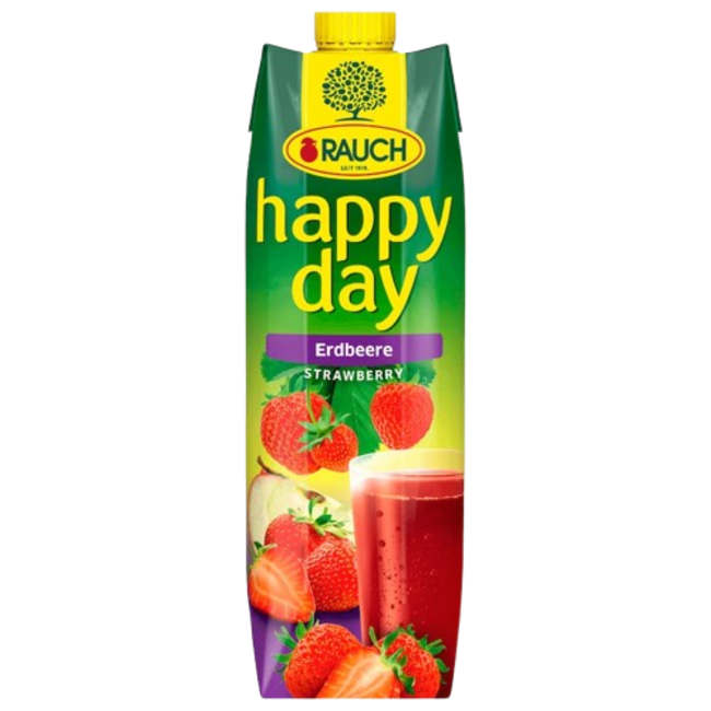 Rauch Happy Day Fruitsap Aardbei 1L