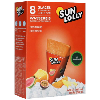 SUN LOLLY Sun Lolly Waterijs Exotisch 8st