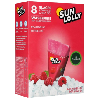 SUN LOLLY Sun Lolly Waterijs Framboos 8st