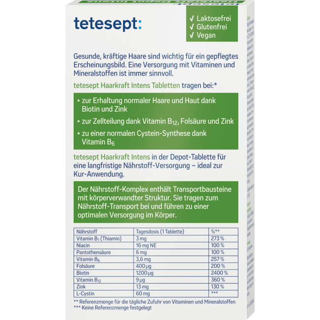 tetesept Haarkracht Depot Intens, 30 St 8.5 g