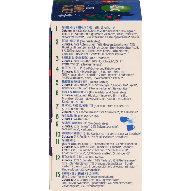 dmBio Thee Adventskalender 2025 45.9 g