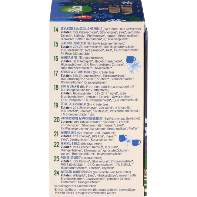 dmBio Thee Adventskalender 2025 45.9 g