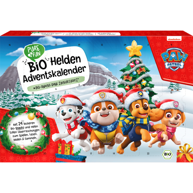 PURE & FUN Adventskalender 2025 Paw Patrol Bio Helden