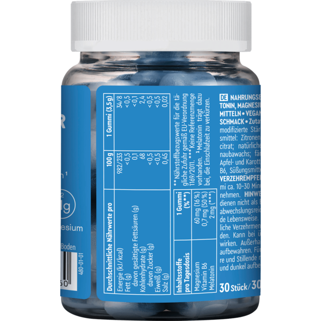 BRAINEFFECT Sleep Gummies Blaubeere 30 Stuks 105 g