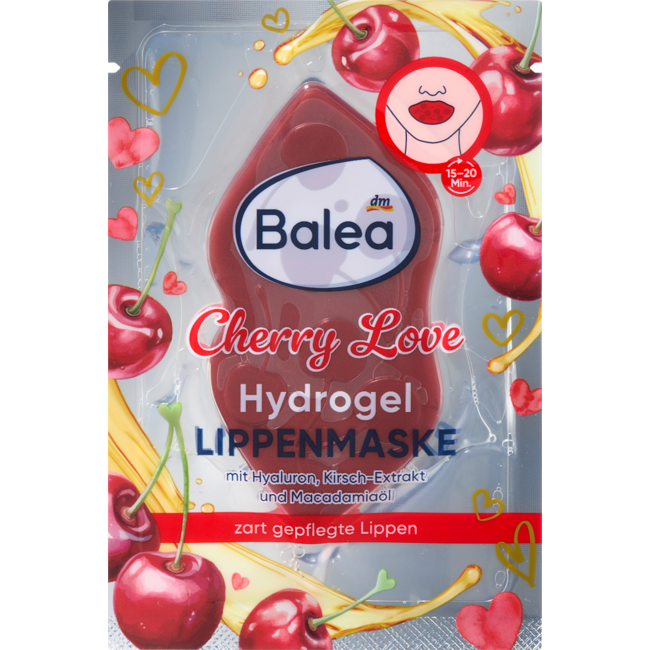 Balea Lippenmasker Hydrogel Cherry Love 1.0 St