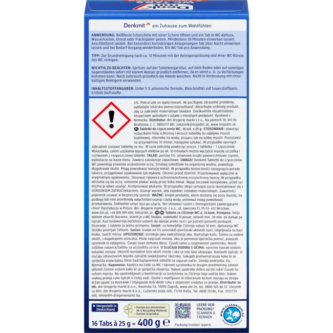 Denkmit WC Tabs  3-fasen Power 16 St