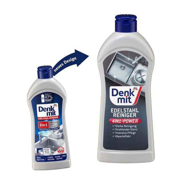 Denkmit RVS Reiniger 3in1 300 ml