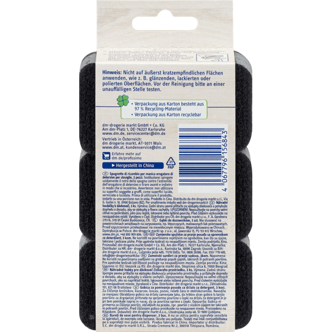 Profissimo Afwassponzen voor Afwasmiddeldispensers 3 St