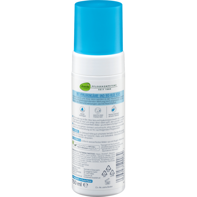 Alverde NATURKOSMETIK Reinigingsschuim Hydro 150ml