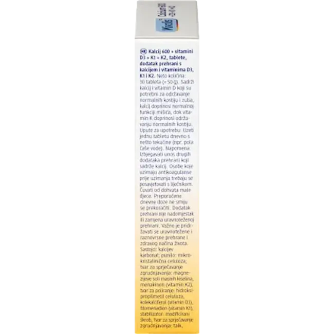 Mivolis Calcium 600 + Vitamine D3 + K1 + K2, 30 St. 50 g