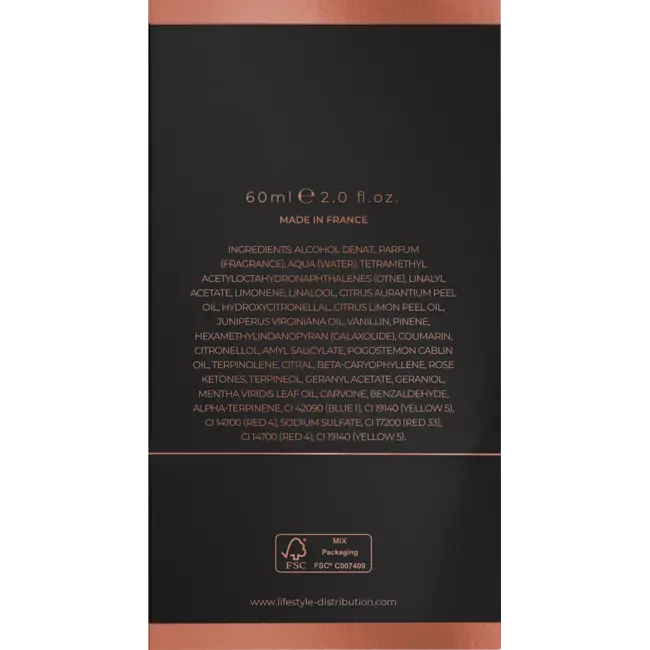 CÂLINE Krachtige Zwarte Eau De Toilette Van HOMME 60 ml