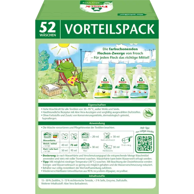 FROSCH Aloe Vera Sensitive Waspoeder Voordeelverpakking