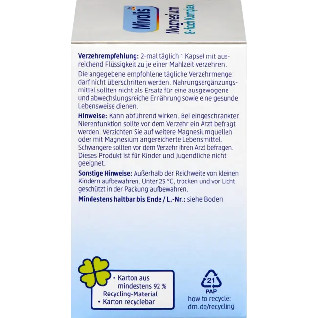 Mivolis Magnesium 8-Voudig Complex Capsules 60 Capsules 42 g